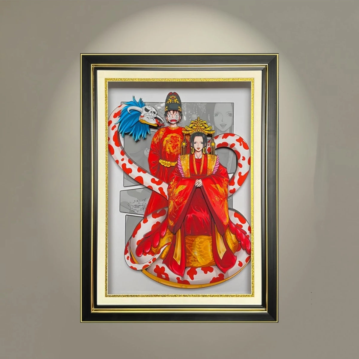 One Piece Luffy 3D hand painting（free shipping worldwide） - Animehouse
