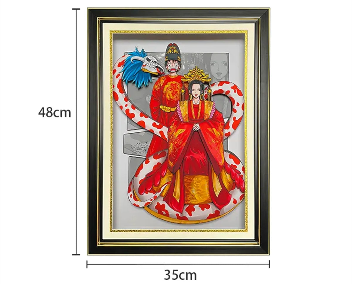 One Piece Luffy 3D hand painting（free shipping worldwide） - Animehouse