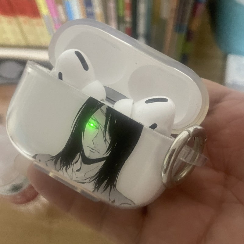 The attack Giant Adult Allen applies airpodspro2 protective case to Apple 3 Bluetooth headphone case Anime 1/2 Generation Transparent soft shell - Animehouse